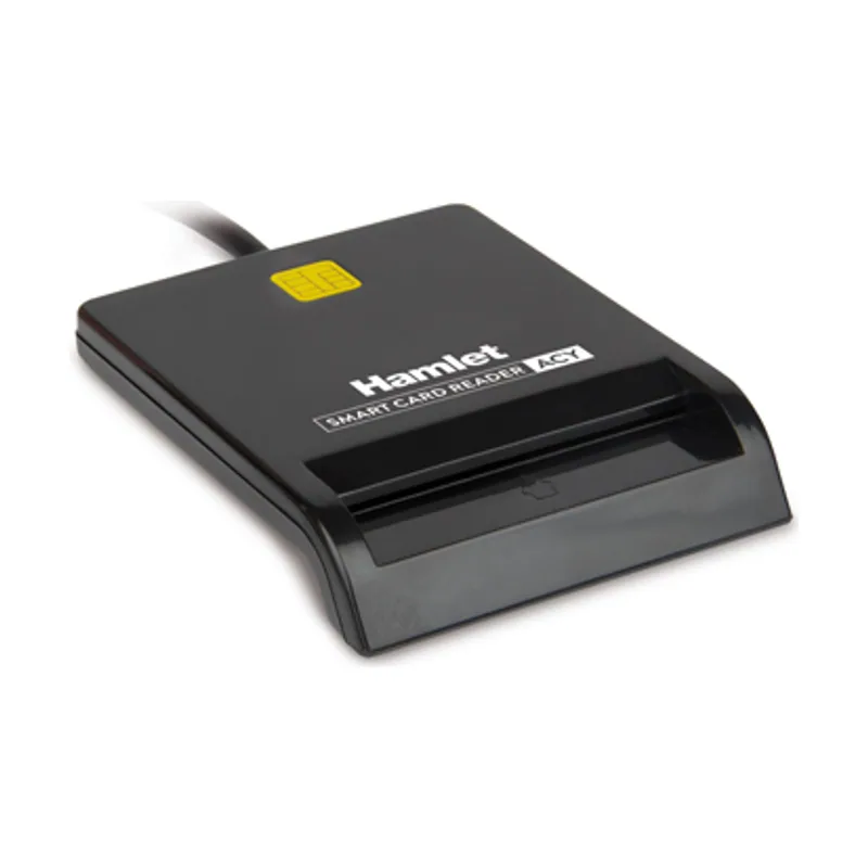 Hamlet HUSCR-ACY lector de tarjeta inteligente Interior USB Type-A/USB Type-C