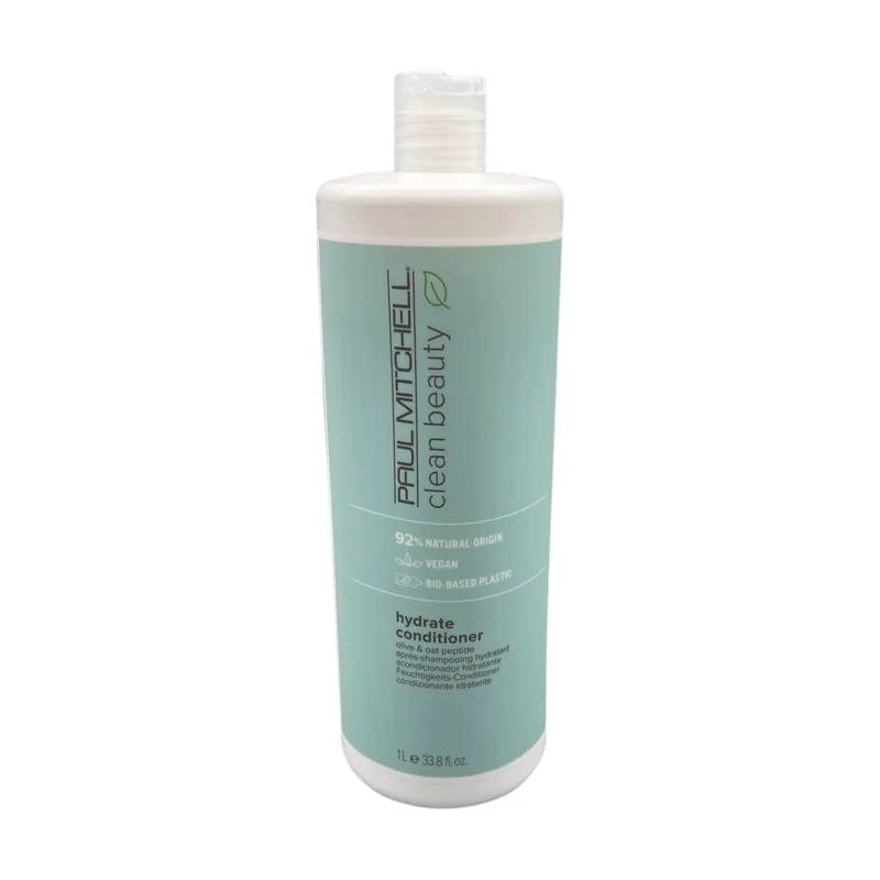 Paul Mitchell Acondicionador vegano Clean Beauty Hydrate 1000 ml