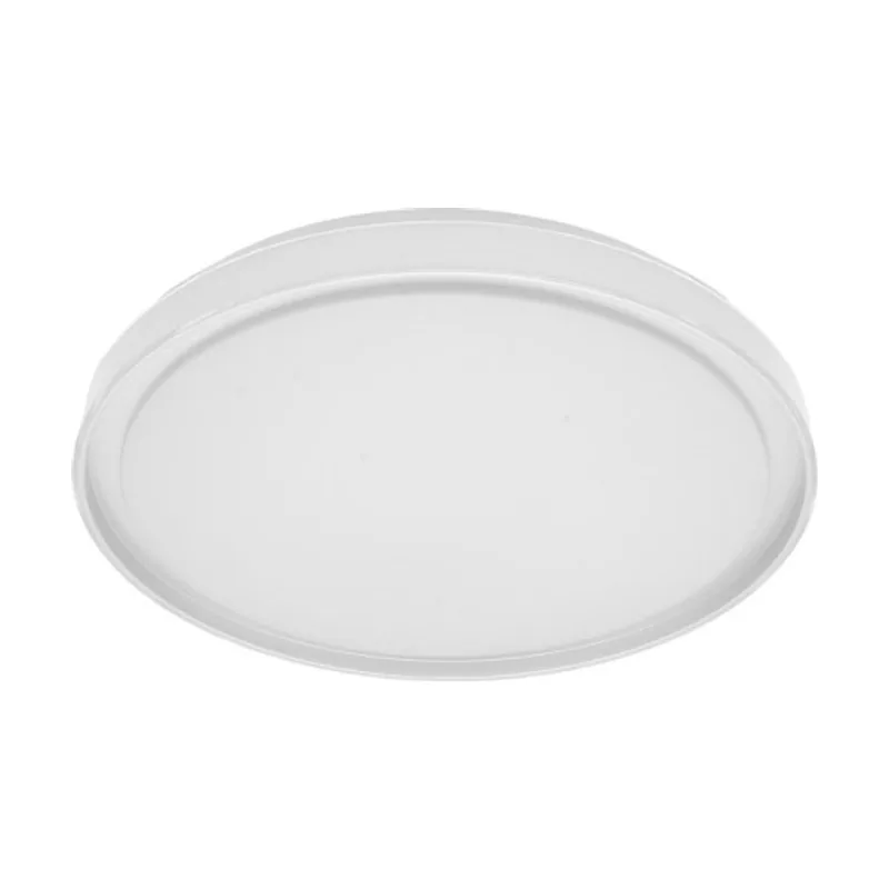 Abrila Plafón Bianca Blanco/Plata LED 60W 3000-4200-6500K 5400lm Ø50x50x7cm con Mando y Memoria