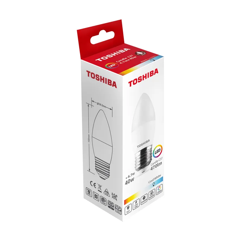 Bombilla led c37 e27