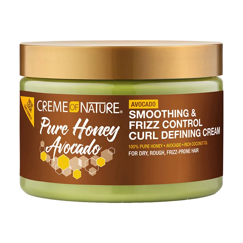 Creme of Nature, Pure Honey Hair Food Avocado, Crema de Rizos 326 ml