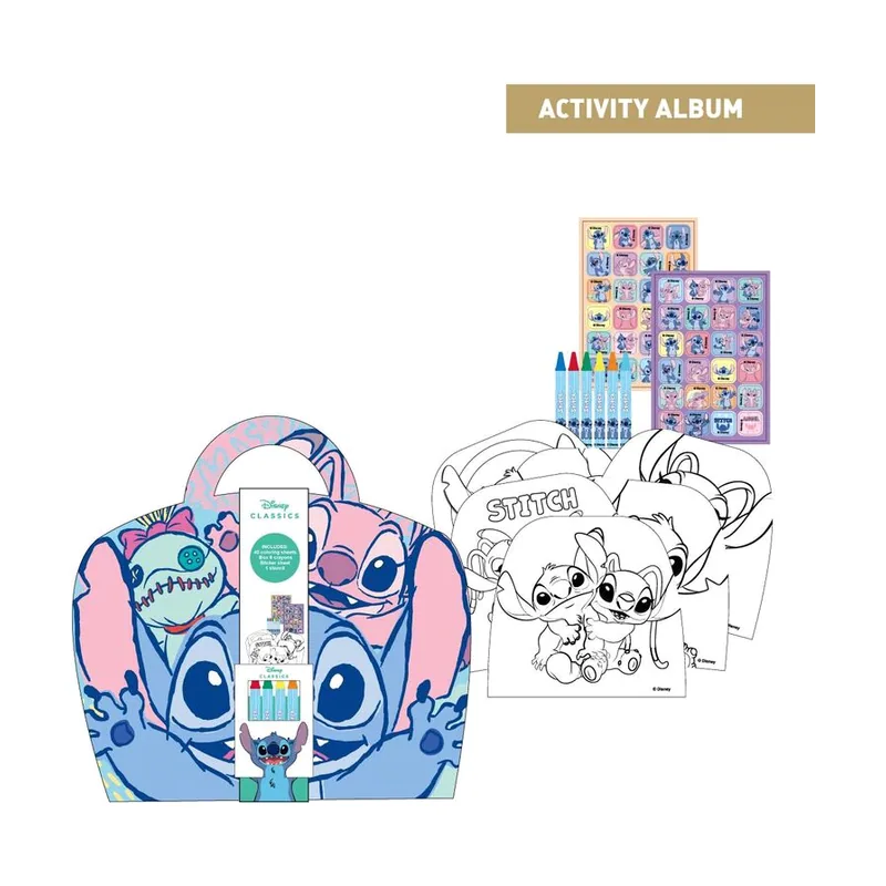 Álbum de Actividades Coloreable Stitch