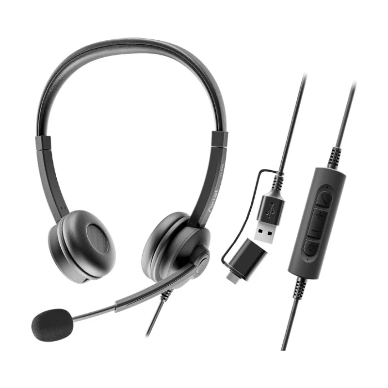 Axtel AXH-FLOWUCDC auricular y casco Auriculares Alámbrico Diadema Oficina/Centro de llamadas USB Type-C