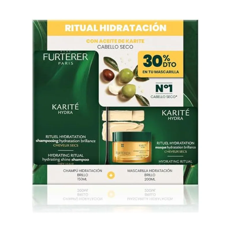 Rene Furterer Karité Hydra Champú Hidratación + Mascarilla Estuche 2 pz