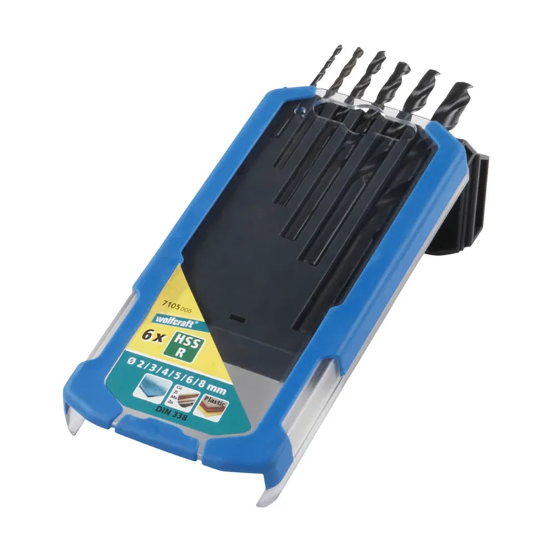 Wolfcraft Juego de brocas para metal HSS
