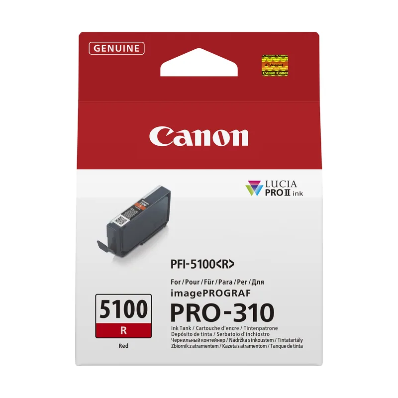 Canon PFI-5100 R cartucho de tinta 1 pieza s