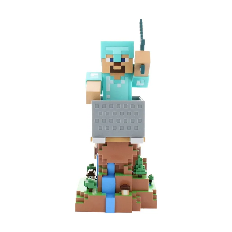 Exquisite Gaming Cableguys Minecraft Steve in Diamond Armour Soporte Mando