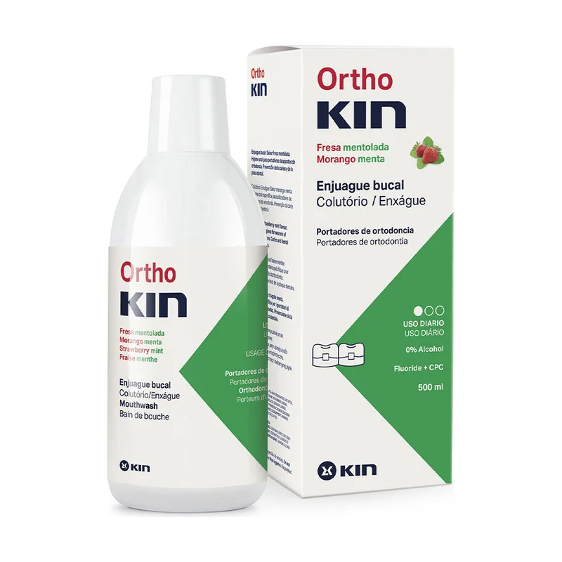 Kin ORTHOKIN enjuague bucal #fresa mentolado