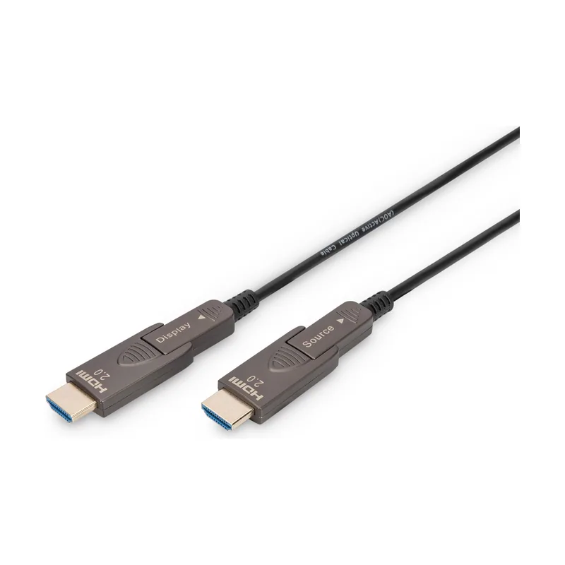 Digitus Cable de fibra óptica híbrido 4K HDMI AOC con 10m conector desmontable