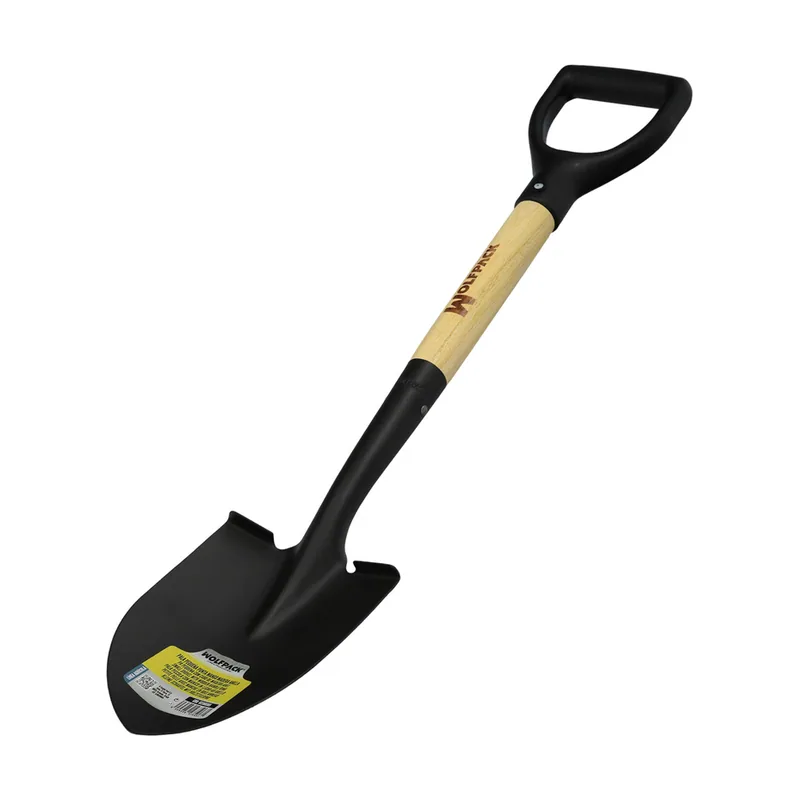 Pala pequeña mango madera punta mango anilla 75 cm. minipala