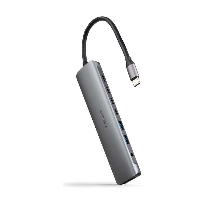 Nanocable Hub USB-C 8 en 1