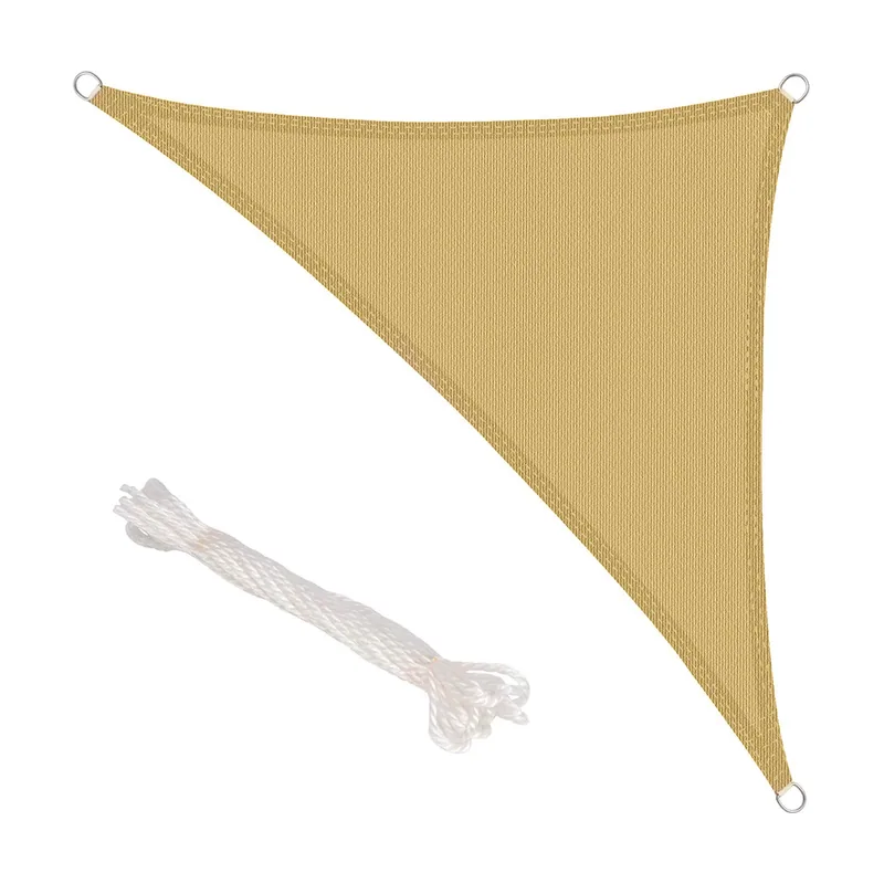 Toldo vela sombra jardin triangular 3,6x3,6x3,6 metros