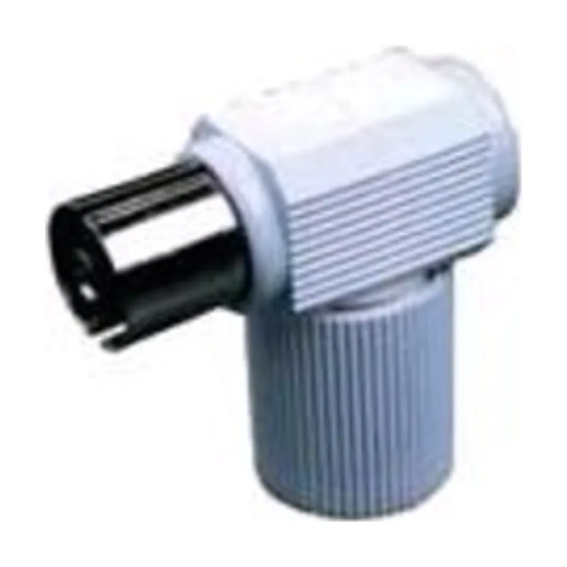 Krang Conector Antena TV Hembra 9,52mm Acodado BLANCO K13201