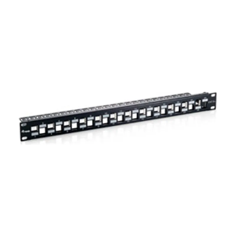 Equip Panel de conexión de 24 Puertos RJ45 Cat6a de 19 Pulgadas
