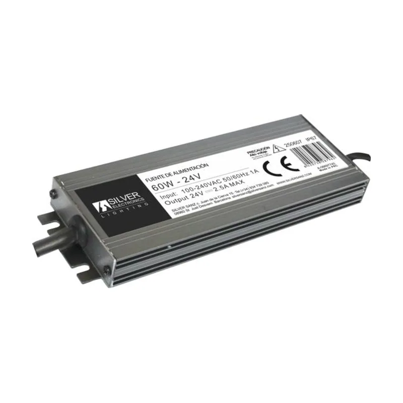 Silver Fuente Alimentacion LEDs 24Vdc