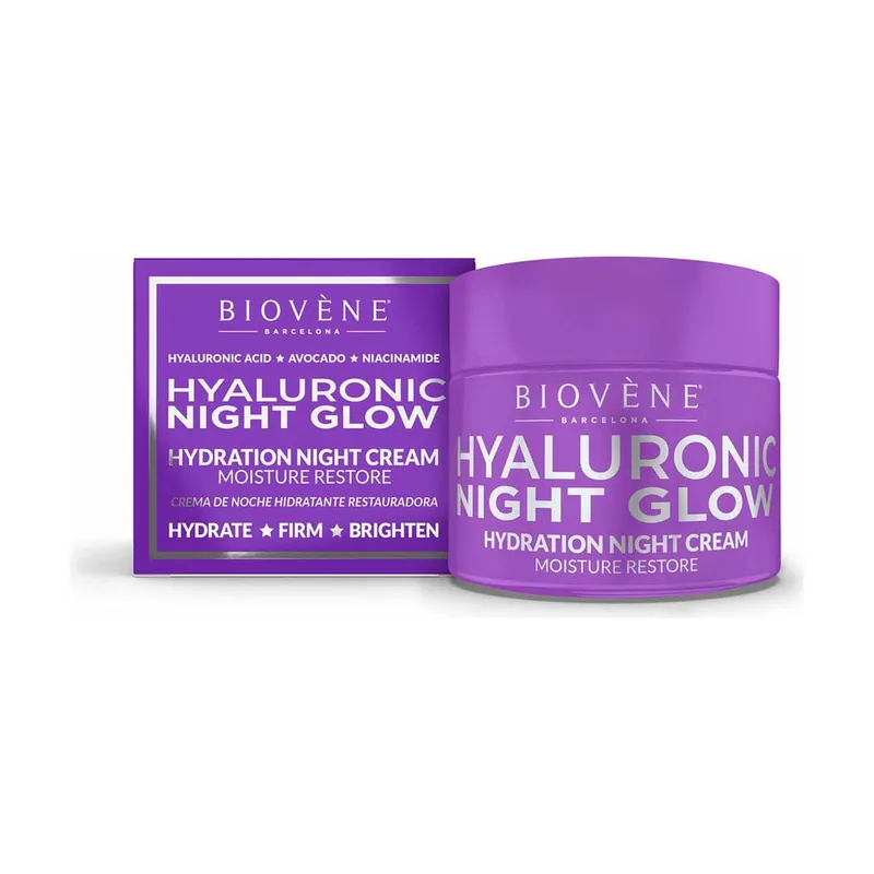 Biovène HYALURONIC NIGHT GLOW hydration night cream moisture restore 50 ml