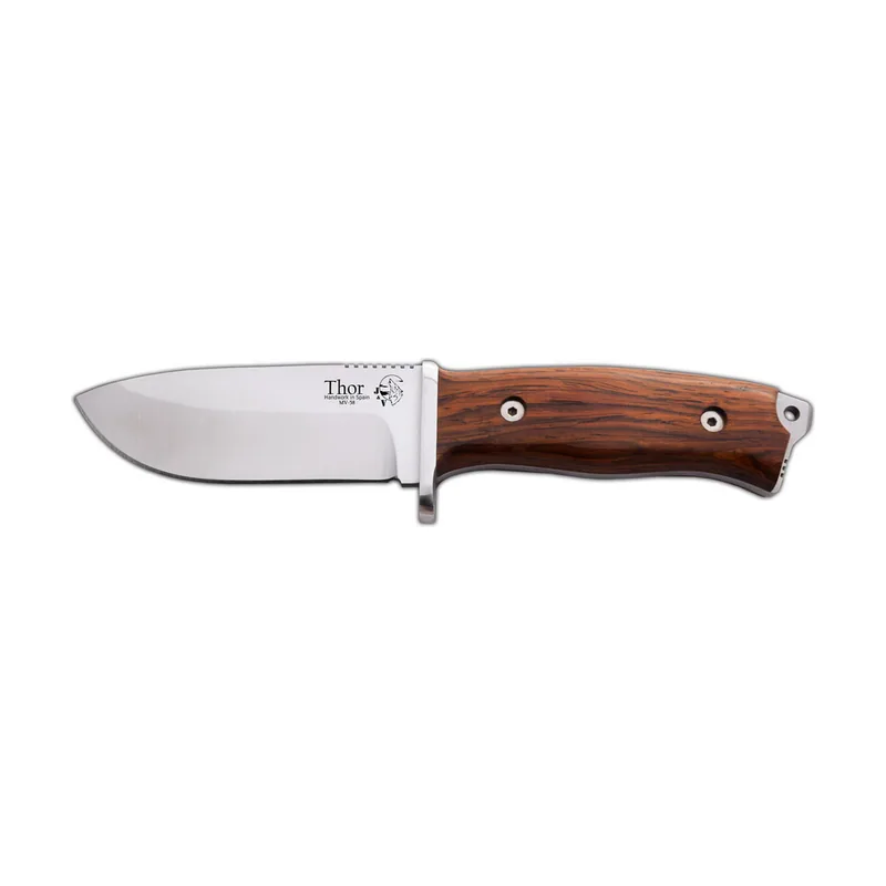 Cuchillo de Supervivencia THOR J&V con mango de Madera natural de cocobolo