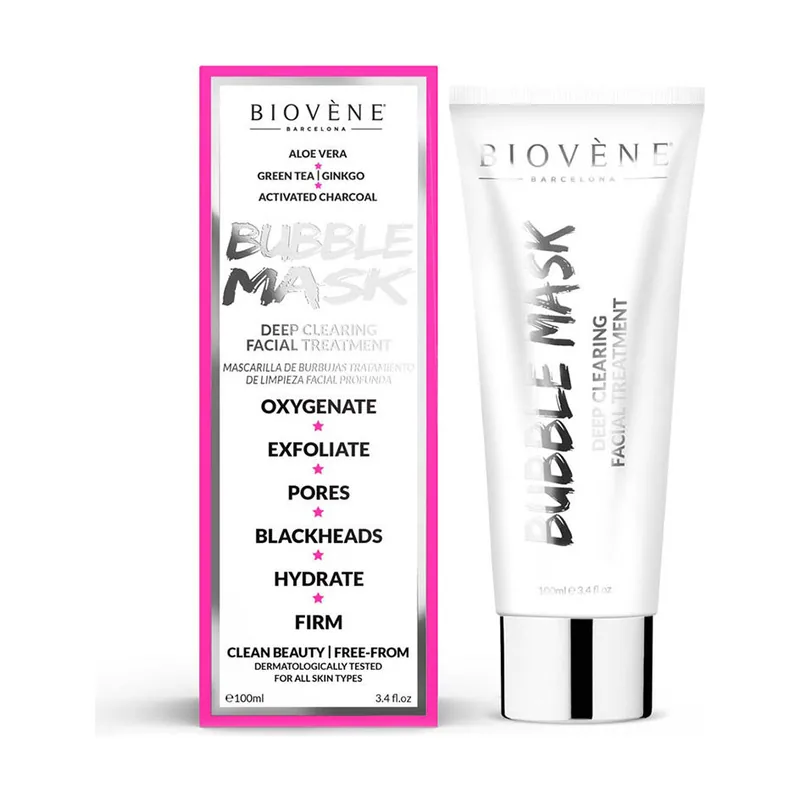 Biovène BUBBLE MASK deep clearing facial treatment 100 ml