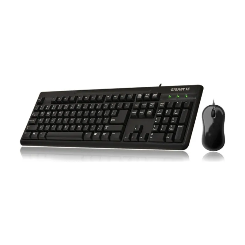 Gigabyte Teclado + raton usb negro funciones multimedia mouse1000dpi cables usb km6300