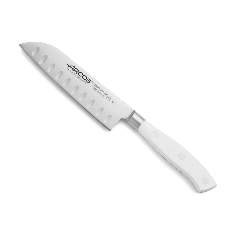 Arcos Cuchillo Santoku Riviera Blanc 233224 de Acero Nitrum
