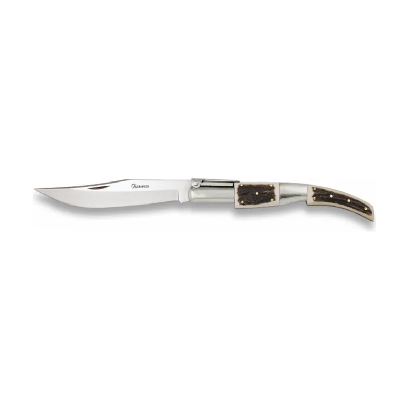 Martinez Albainox Navaja Arabe Nº00 con Mango Asta de Ciervo y Hoja de Acero Inox de 7 cm