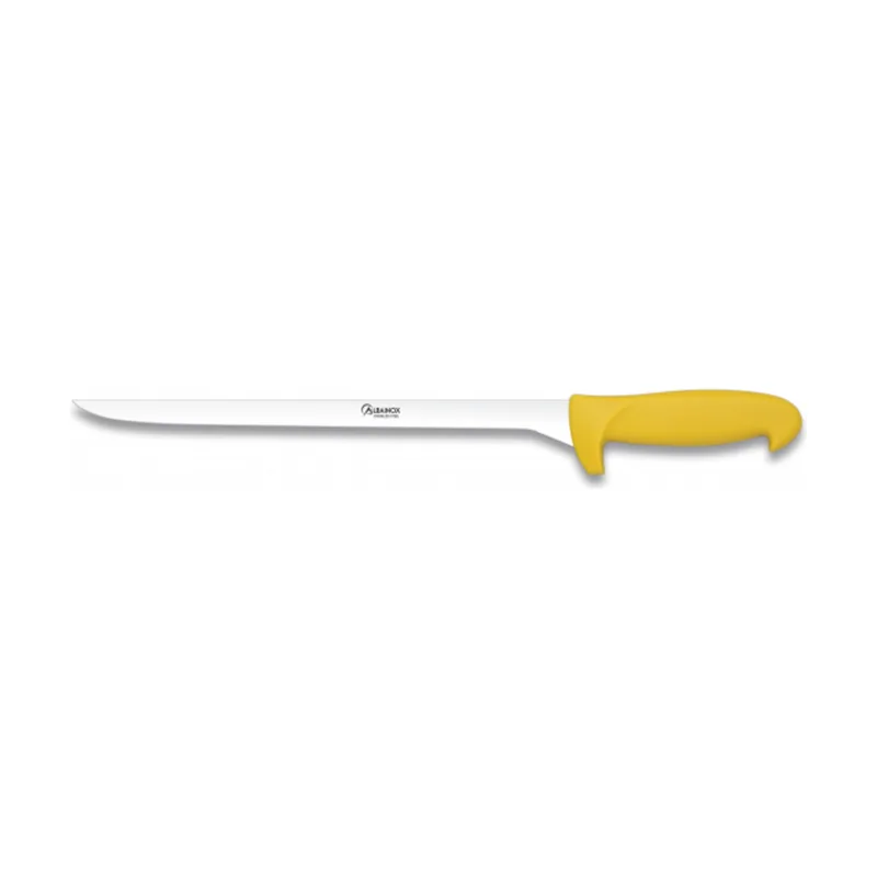 Cuchillo Jamonero con Mango ABS amarillo y Hoja de Acero Inox de 30 cm