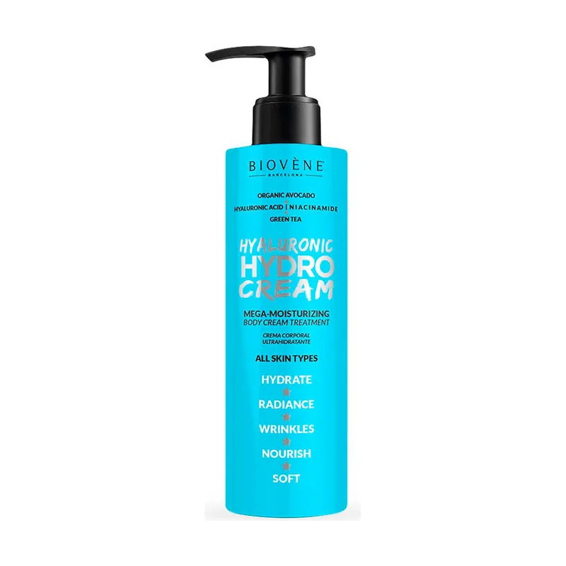 Biovène HYALURONIC HYDRO CREAM mega-moisturizing body cream treatment 200 ml