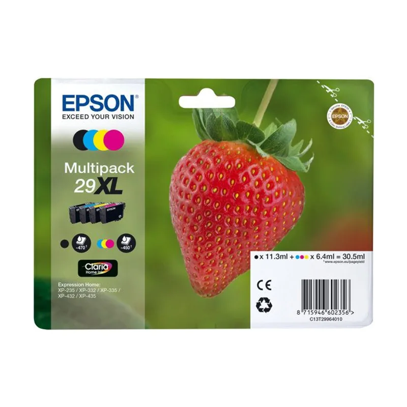 Epson Strawberry 29XL CMYK cartucho de tinta 1 pieza s Alto rendimiento XL
