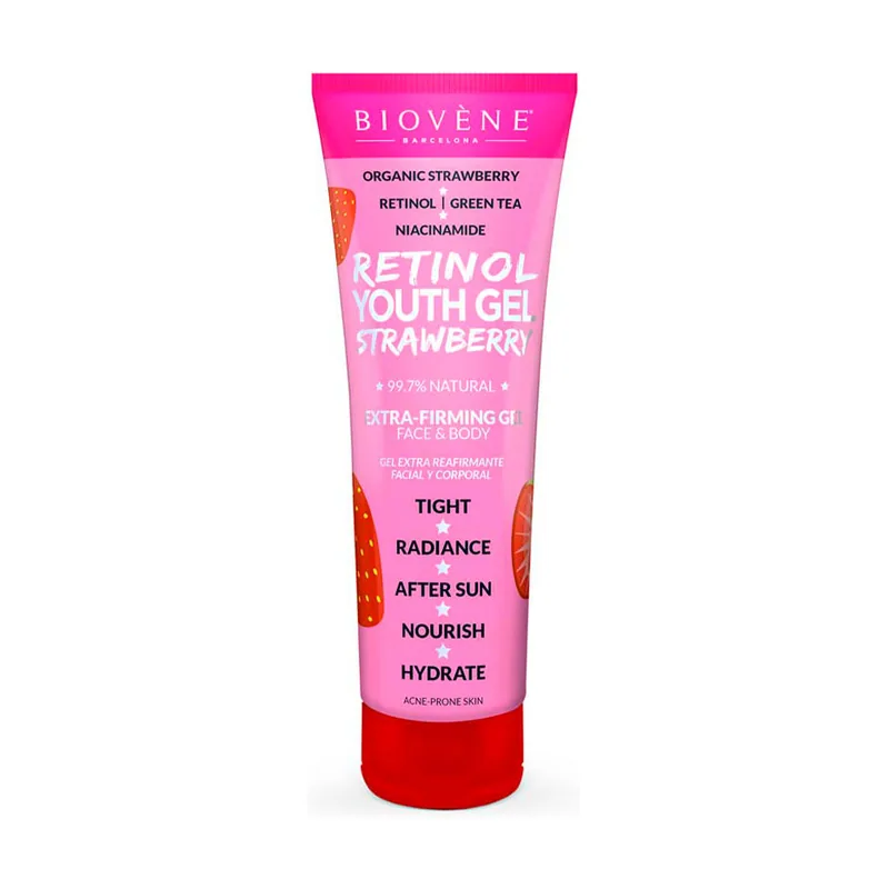Biovène GEL RETINOL JUVENTUD FRESA extra-reafirmante rostro y cuerpo 200 ml