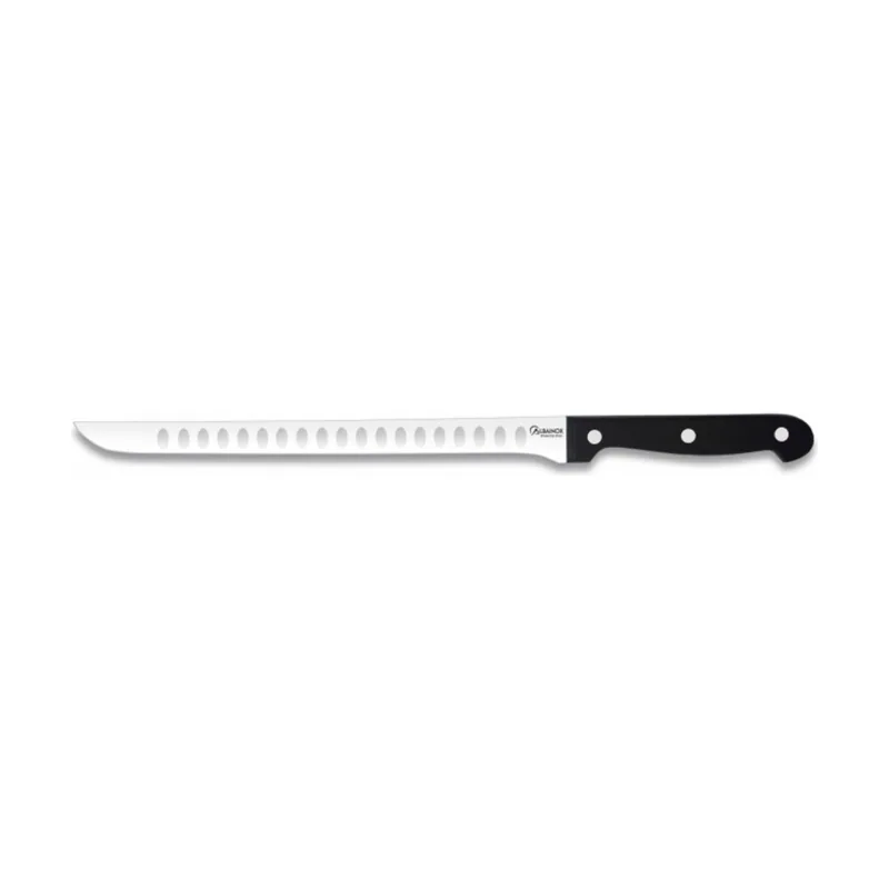 Martinez Albainox Cuchillo Jamonero con Mango de Polioximetileno Negro y Hoja de Acero Inox de 25 cm