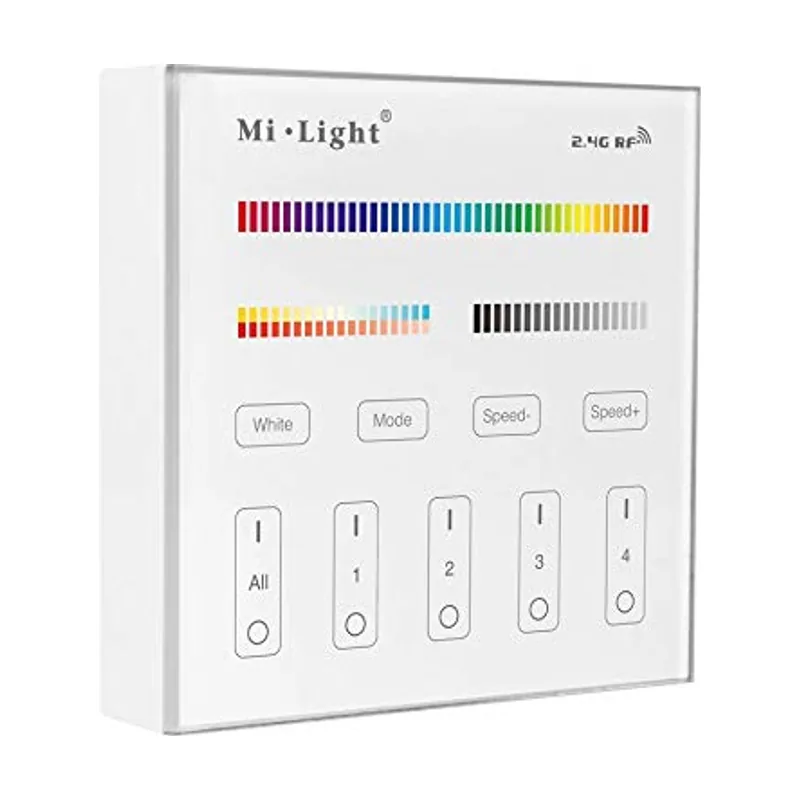 MiBoxer Mando Inalambrico Pared RGB+CCT 4Zonas RF