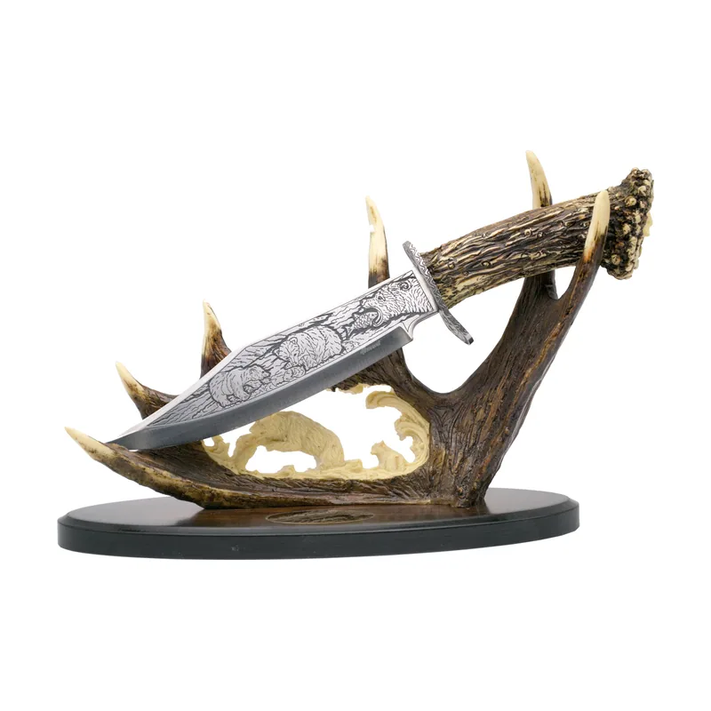 Amont Figura Cuchillo con base decorativa de Oso