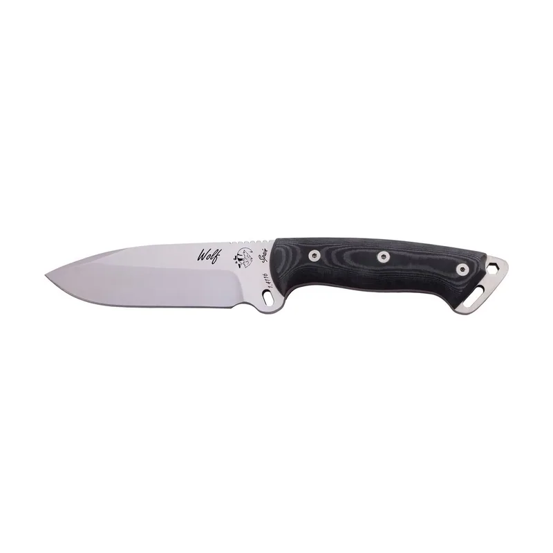 J&V Adventure Knives Cuchillo de Supervivencia WOLF J&V con mango Micarta