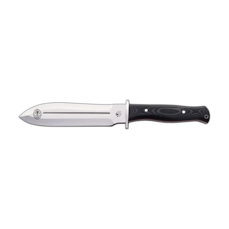 J&V Adventure Knives Cuchillo de Supervivencia EZAPAC enterizo J&V con mango Micarta