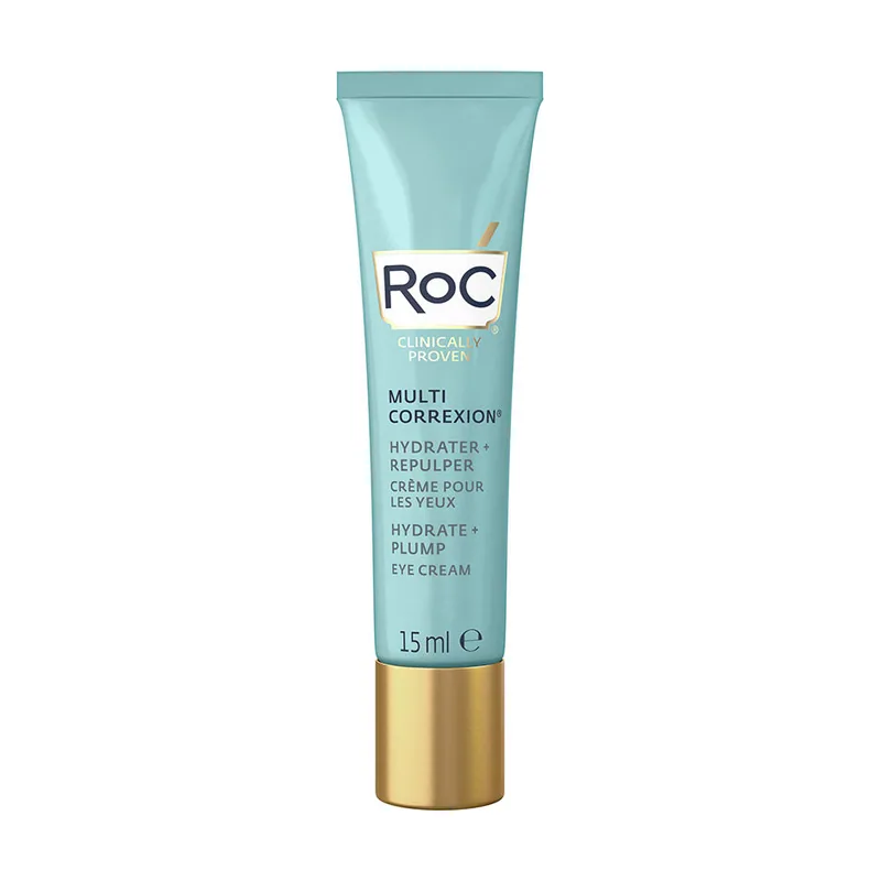 ROC HYDRATE + PLUMP crema ojos con ácido hialurónico 15 ml