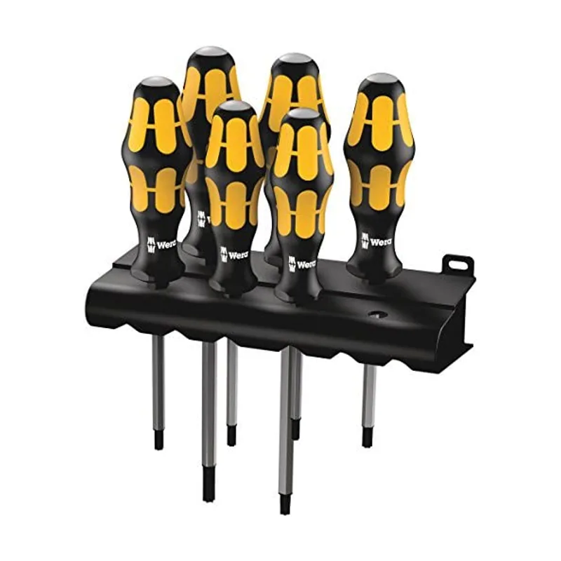 Wera 977/6 Juego de Destornilladores TORX® Kraftform El Destorcincel de + Bandeja