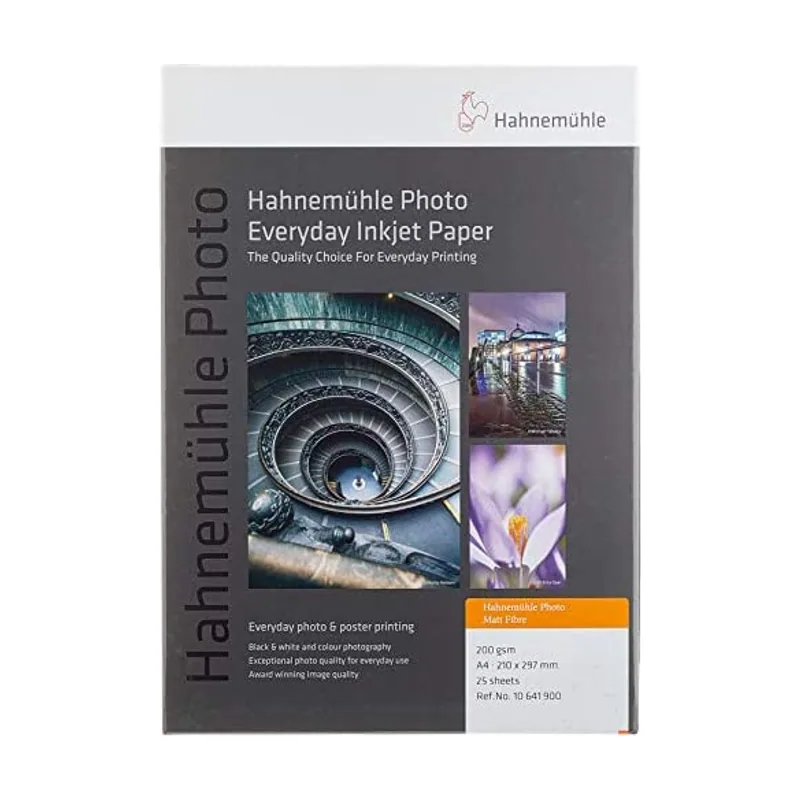Hahnemühle Hahnem?hle Photo Matt Fibre A 4 warmblanco 200 g 25 hoja
