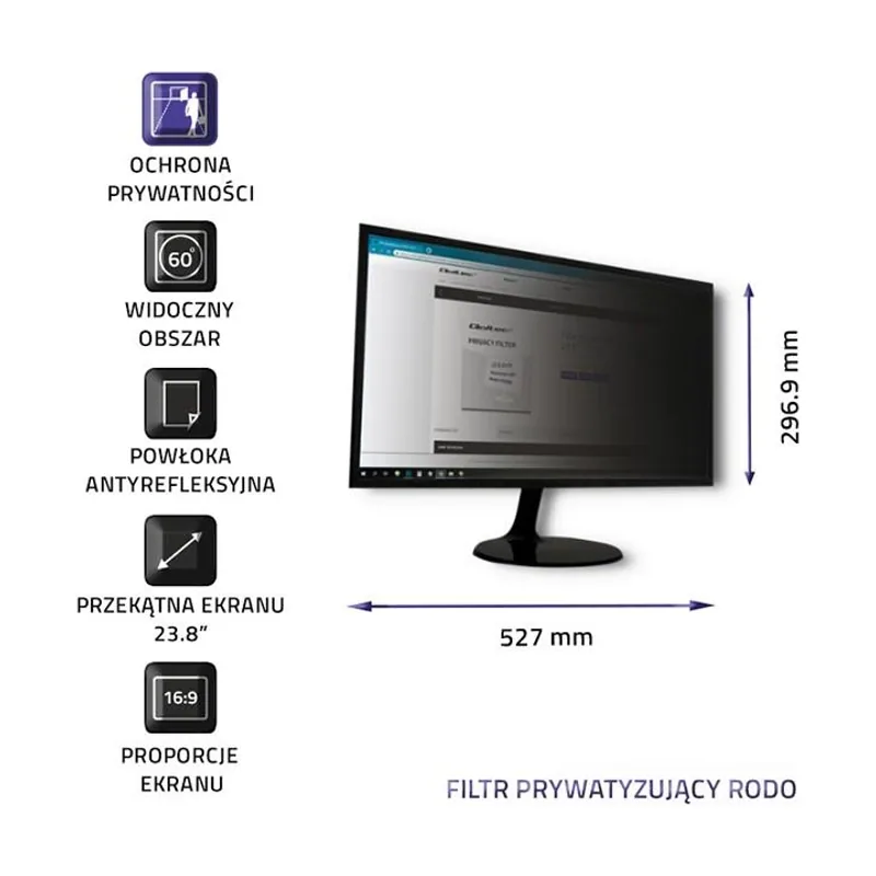 51059 Filtro para Monitor de privacidad 60,5 cm