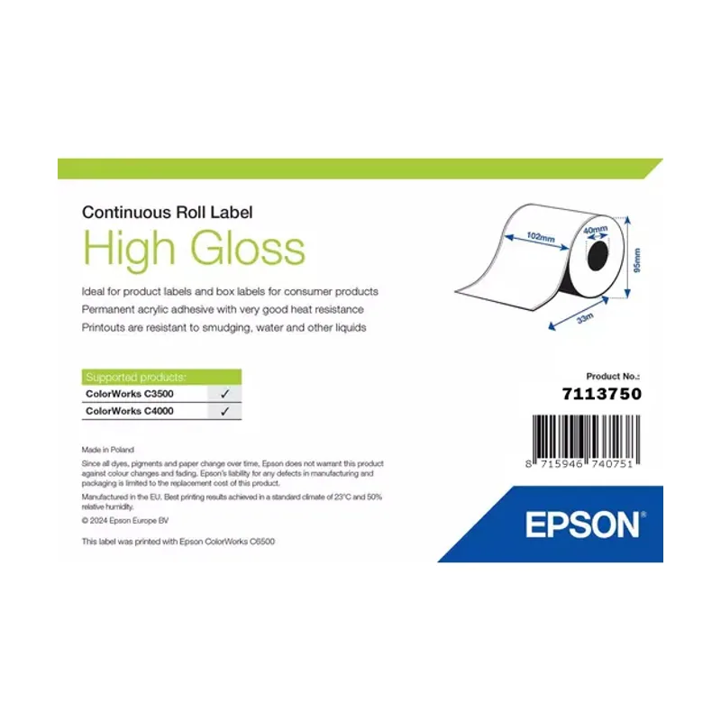 Epson High Gloss Label