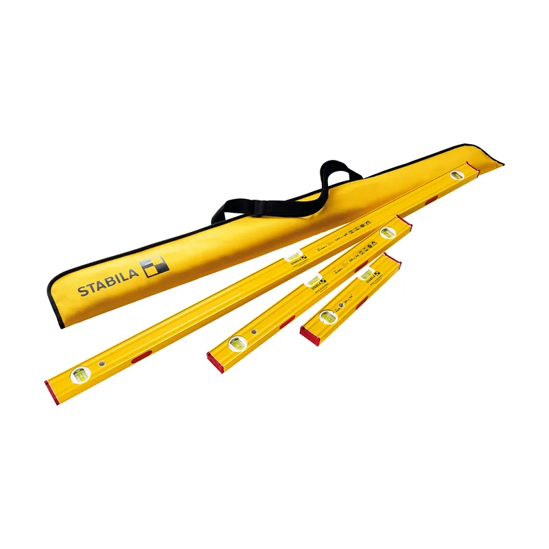 Stabila Juego de 3 niveles de burbuja magnéticos Serie 80 ASM con funda
