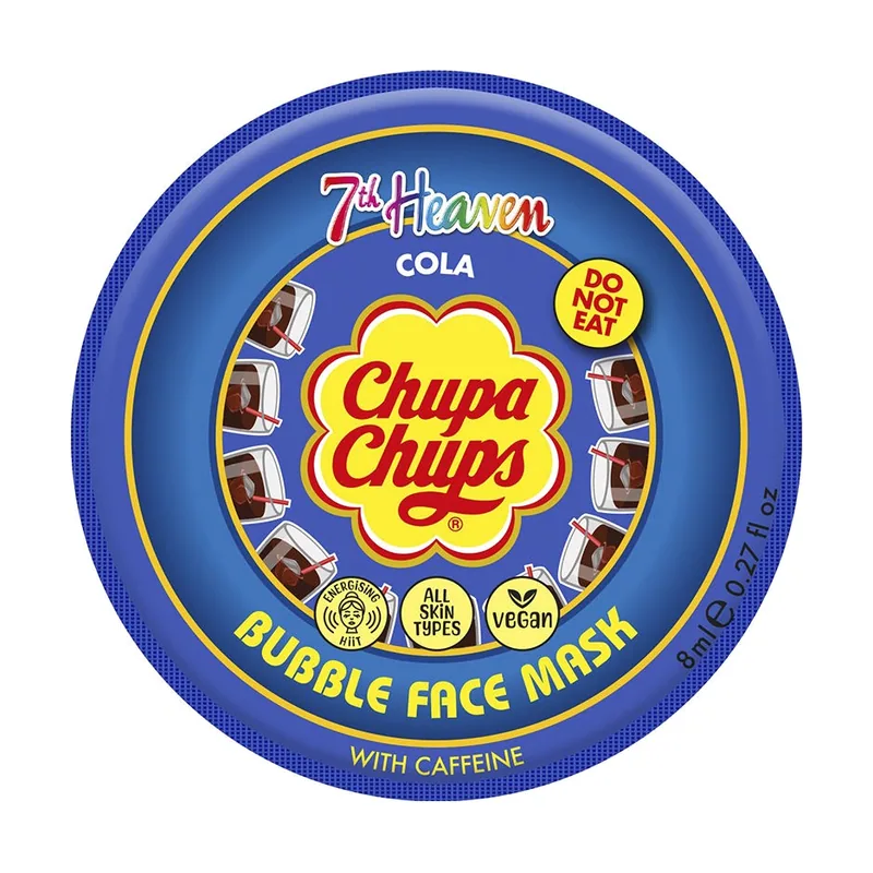 X Chupa Chups Bubble Face Mask Cola Mascarilla facial con cafeína