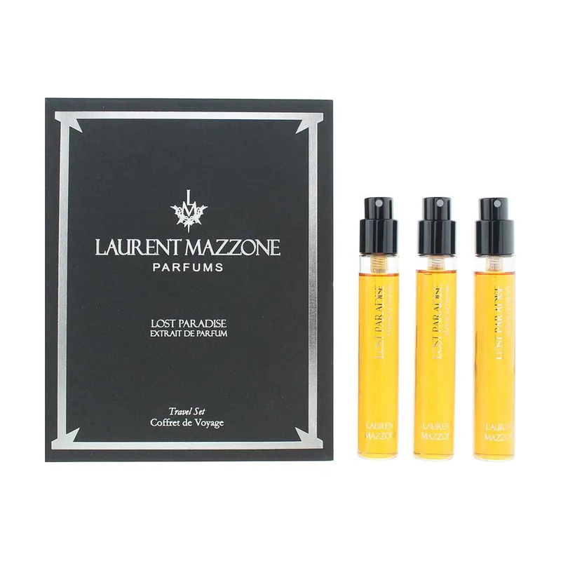 Laurent mazzone lost paradise extrait de parfum travel set 3x15ml