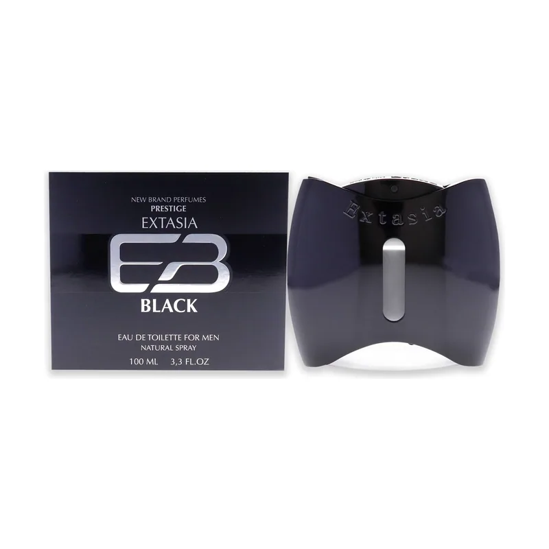 New Brand marca Extasia Negro para Hombre Eau De Toilette