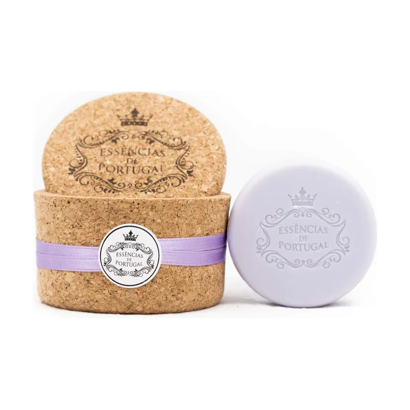 Cork jewel-keeper lavender soap 2x50g
