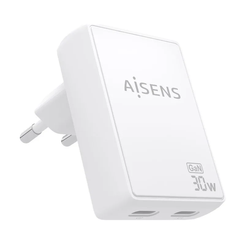 Aisens Cargador De Pared GaN Ultra Delgado 30W