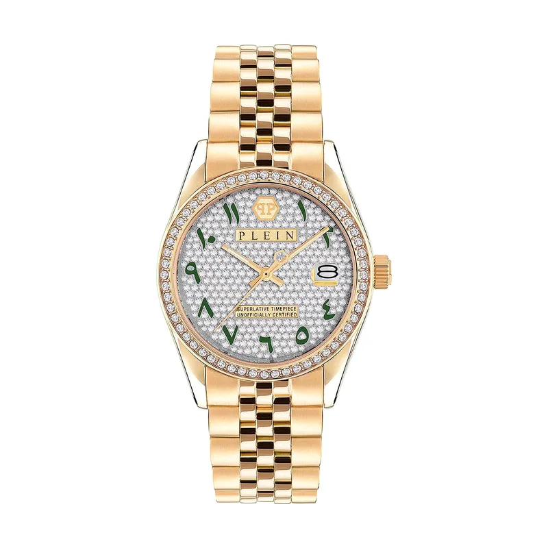 Philipp Plein Reloj Mujer Analogico Cuarzo con Correa de Acero Inoxidable PW2BA0223