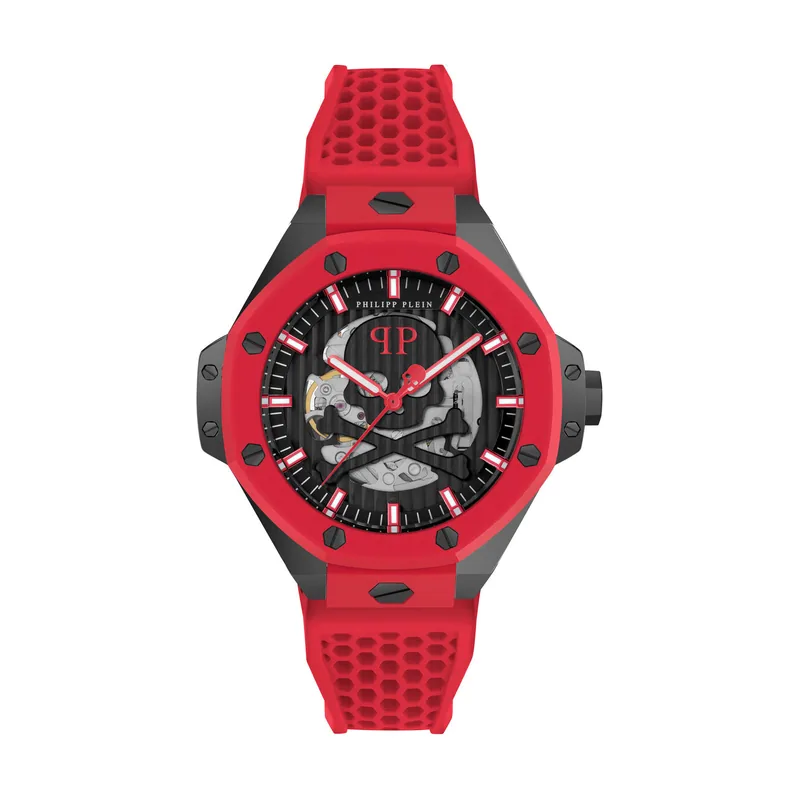 Philipp Plein Reloj Hombre Analogico Automatico con Correa de Silicona PWPFA0524