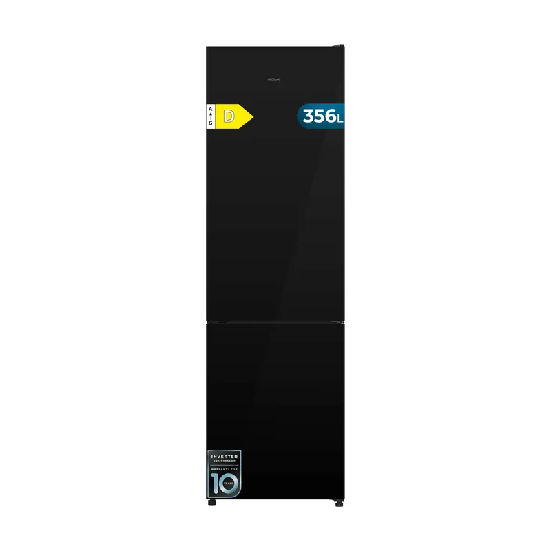 Frigorífico Combi 356L Bolero CoolMarket Combi 356i Black Glass D.