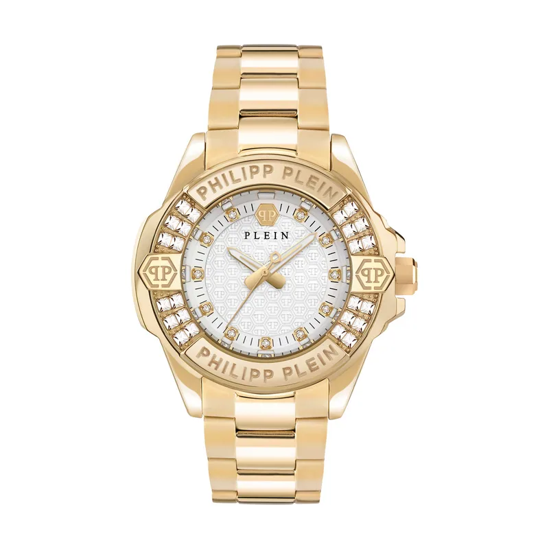 Philipp Plein Reloj Mujer Analogico Cuarzo con Correa de Acero Inoxidable PWOFA0725