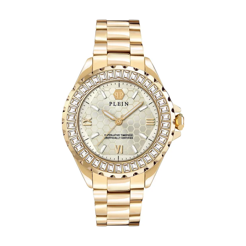 Philipp Plein Reloj Mujer Analogico Cuarzo con Correa de Acero Inoxidable PWPOA0624